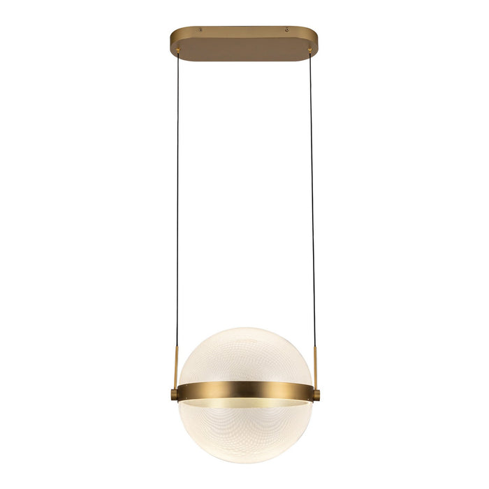 Kuzco Lighting - PD75912-BG/LG-3CCT - LED Pendant - Pisces - Brushed Gold/Light Guide