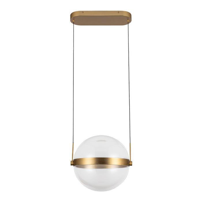 Kuzco Lighting - PD75912-BG/LG-3CCT - LED Pendant - Pisces - Brushed Gold/Light Guide