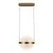 Kuzco Lighting - PD75912-BG/LG-3CCT - LED Pendant - Pisces - Brushed Gold/Light Guide