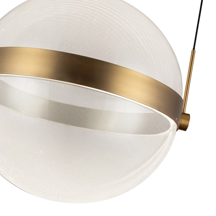 Kuzco Lighting - PD75912-BG/LG-3CCT - LED Pendant - Pisces - Brushed Gold/Light Guide