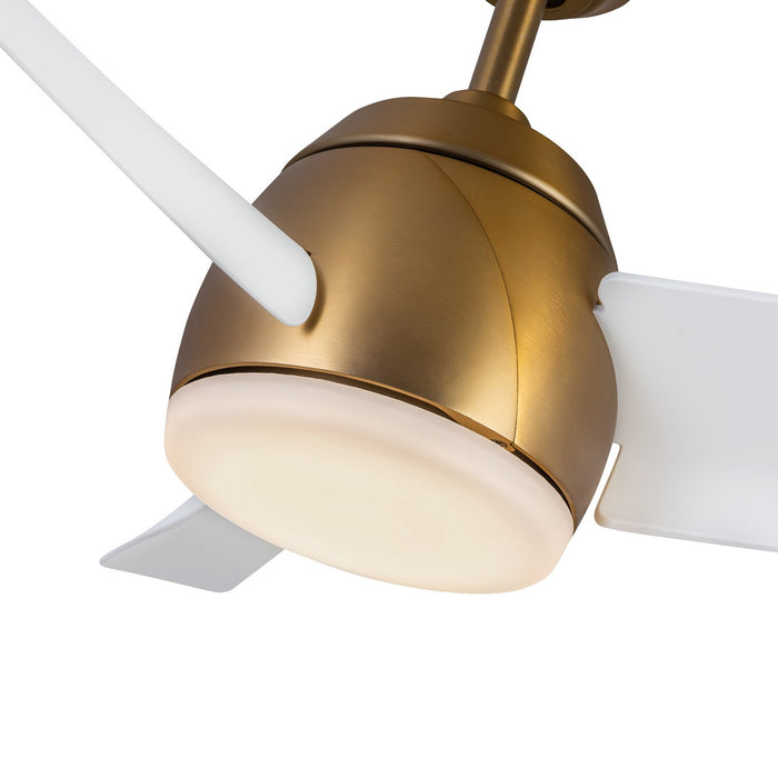 Kuzco Lighting - CF91954-BG/WH - 54"Ceiling Fan - Thalia - Brushed Gold/Matte White