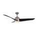 Kuzco Lighting - CF91954-BN/MB - 54"Ceiling Fan - Thalia - Brushed Nickel/Matte Black