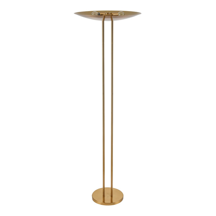 ELK Home - H0019-11543 - Two Light Floor Lamp - Marston - Aged Brass