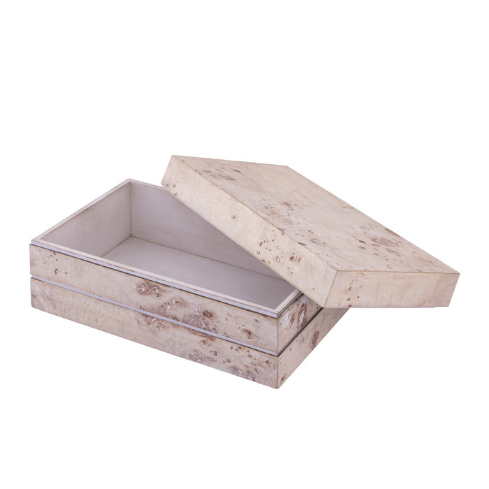 ELK Home - H0897-11945 - Box - Salem - White Burl Wood