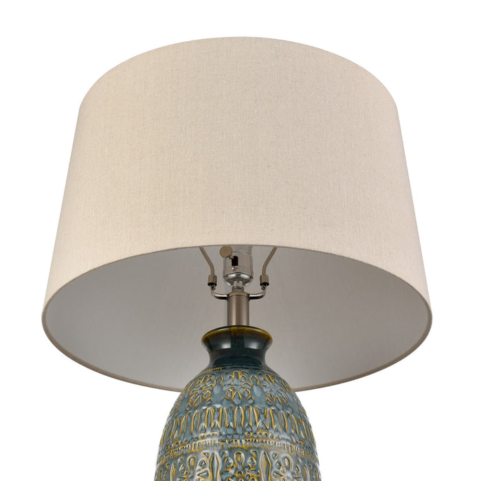 ELK Home - S0019-11143 - One Light Table Lamp - Burnie - Blue Glazed