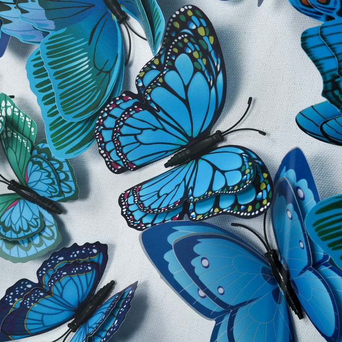 ELK Home - S0036-11999 - Wall Art - Blue Butterfly - Blue