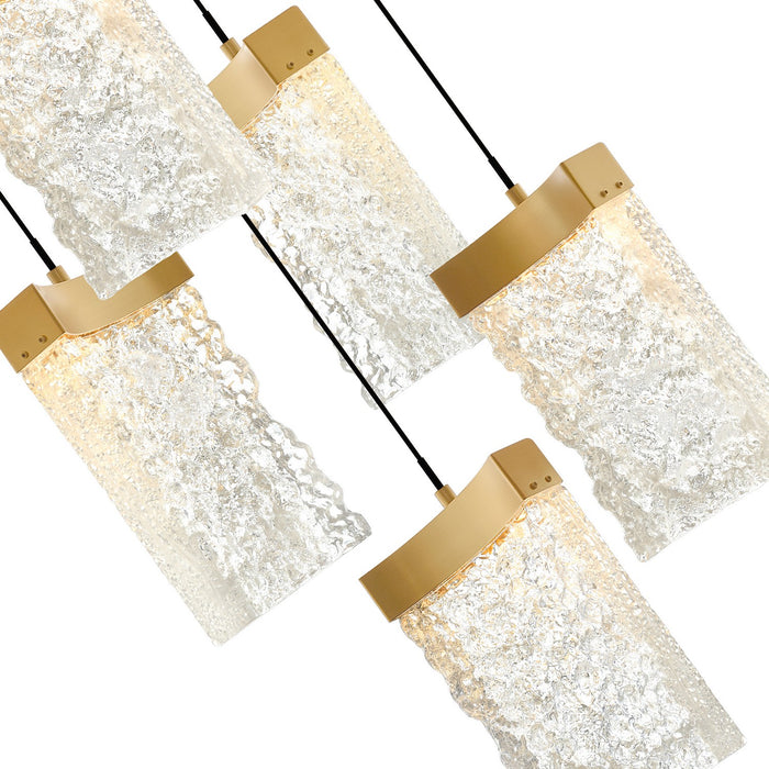 CWI Lighting - 1587P36-33-624 - LED Chandelier - Lava - Brass