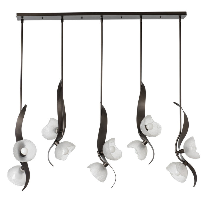 Hubbardton Forge - 131098-SKT-MULT-14-FD0791 - Ten Light Pendant - Mika - Oil Rubbed Bronze