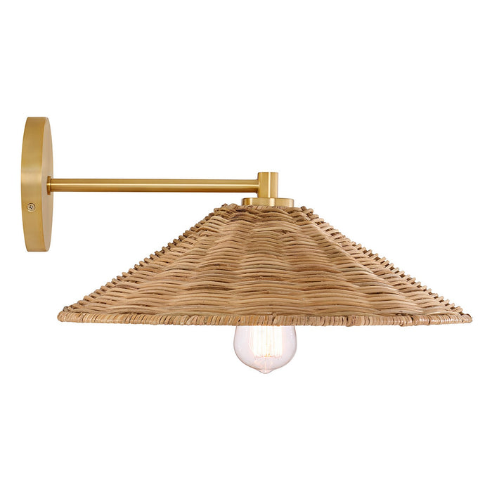 Meridian - M90106NB - One Light Wall Sconce - Natural Brass