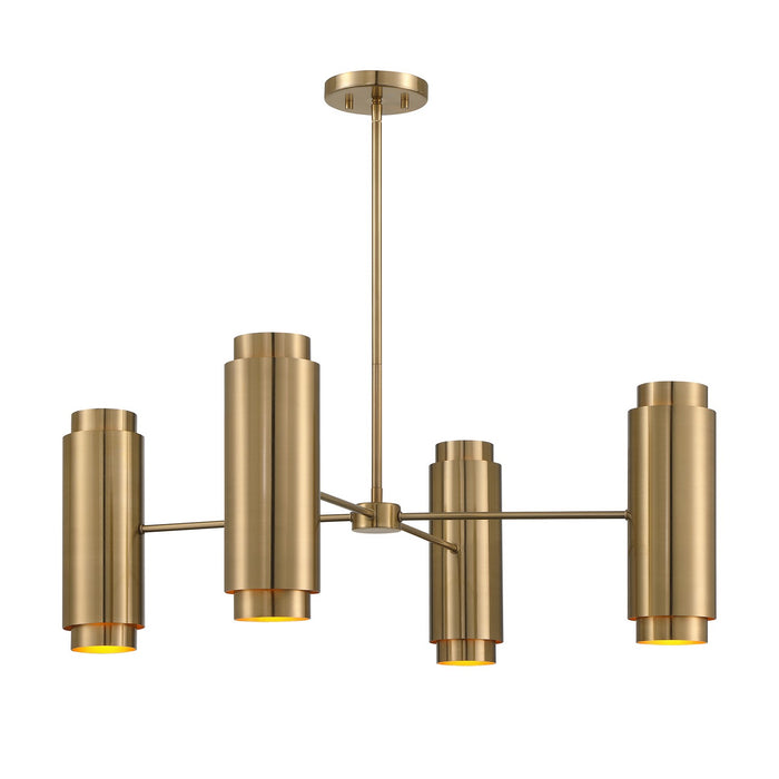 Savoy House - 1-4180-8-127 - Eight Light Chandelier - Lio - Noble Brass