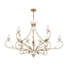 Savoy House - 1-5186-12-59 - 12 Light Chandelier - Muse - French Gold and White Cashmere