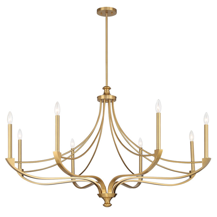 Savoy House - 1-6415-8-322 - Eight Light Chandelier - Preserve - Warm Brass