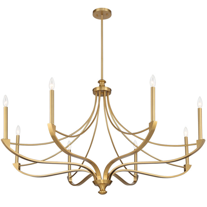 Savoy House - 1-6415-8-322 - Eight Light Chandelier - Preserve - Warm Brass