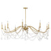 Savoy House - 1-7504-10-322 - Ten Light Chandelier - Mariposa - Warm Brass