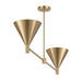 Savoy House - 1-8005-2-127 - Two Light Linear Chandelier - Pharos - Noble Brass