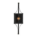 Savoy House - 5-472-144 - One Light Outdoor Wall Lantern - Raeburn - Matte Black and Weathered Brushed Brass