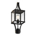 Savoy House - 5-476-144 - One Light Outdoor Post Lantern - Raeburn - Matte Black and Weathered Brushed Brass