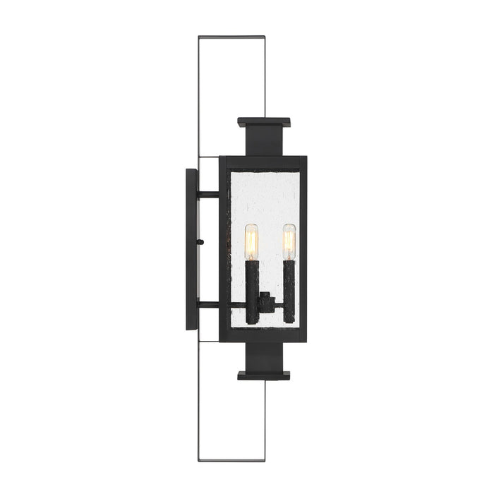 Savoy House - 5-829-BK - Three Light Outdoor Wall Lantern - Ascott - Matte Black