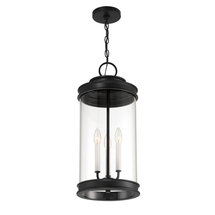 Savoy House - 5-901-BK - Three Light Outdoor Hanging Lantern - Englewood - Matte Black