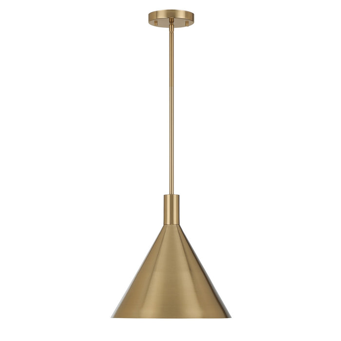Savoy House - 7-8001-1-127 - One Light Pendant - Pharos - Noble Brass