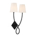 Savoy House - 9-4928-2-89 - Two Light Wall Sconce - Barclay - Matte Black
