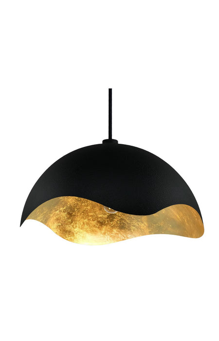 George Kovacs - P1915-711 - One Light Pendant - Eclos - Sand Coal W/Gold Leaf