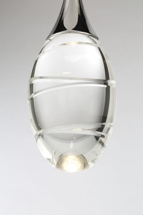George Kovacs - P5592-613-L - LED Mini Pendant - Hail - Polished Nickel