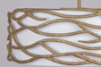 Minka-Lavery - 3718-788 - Six Light Pendant - Branch Reality - Textured Ashen Gold