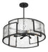 Minka-Lavery - 5267-66A - Six Light Pendant - Bella Collina - Coal