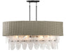 Minka-Lavery - 5298-66A - 12 Light Island Pendant - Breakers Isle - Coal