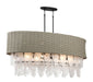 Minka-Lavery - 5298-66A - 12 Light Island Pendant - Breakers Isle - Coal