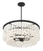 Minka-Lavery - 6705-66 - Five Light Chandelier - Shimmering Elegance - Sand Coal