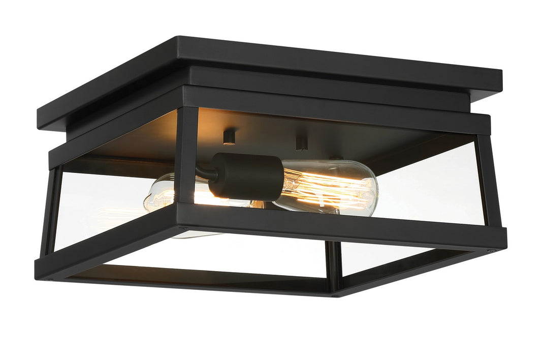 Minka-Lavery - 73217-66A - Two Light Outdoor Flush Mount - Isla Vista - Coal