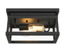 Minka-Lavery - 73217-66A - Two Light Outdoor Flush Mount - Isla Vista - Coal