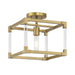 Minka-Lavery - 1455-695 - One Light Semi Flush Mount - Oro District - Soft Brass