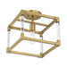 Minka-Lavery - 1455-695 - One Light Semi Flush Mount - Oro District - Soft Brass