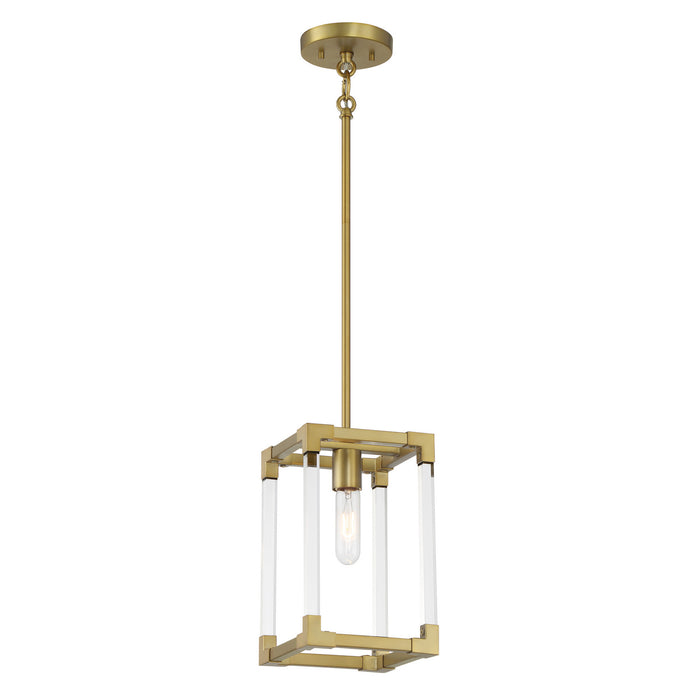 Minka-Lavery - 1456-695 - One Light Mini Pendant - Oro District - Soft Brass