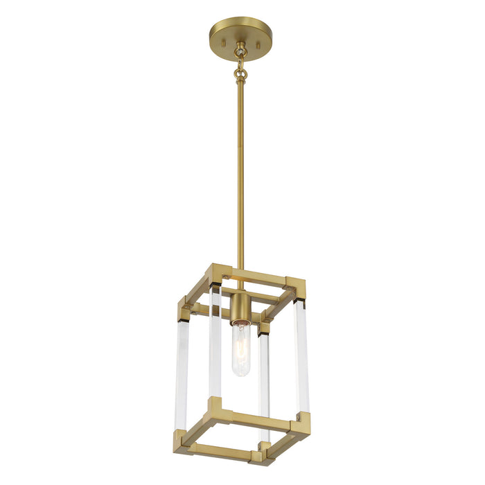 Minka-Lavery - 1456-695 - One Light Mini Pendant - Oro District - Soft Brass