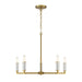 Minka-Lavery - 1457-695 - Five Light Chandelier - Oro District - Soft Brass