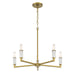 Minka-Lavery - 1457-695 - Five Light Chandelier - Oro District - Soft Brass