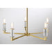 Minka-Lavery - 1457-695 - Five Light Chandelier - Oro District - Soft Brass