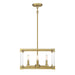 Minka-Lavery - 1458-695 - Four Light Pendant - Oro District - Soft Brass