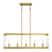 Minka-Lavery - 1459-695 - Five Light Island Pendant - Oro District - Soft Brass