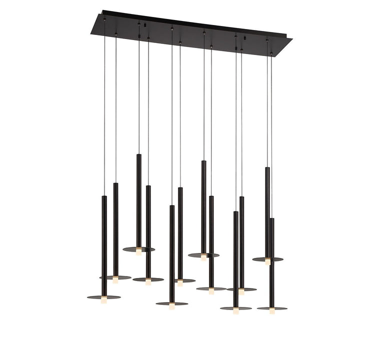 Lib & Co. - 12107-02 - LED Chandelier - Piatto - Matte Black