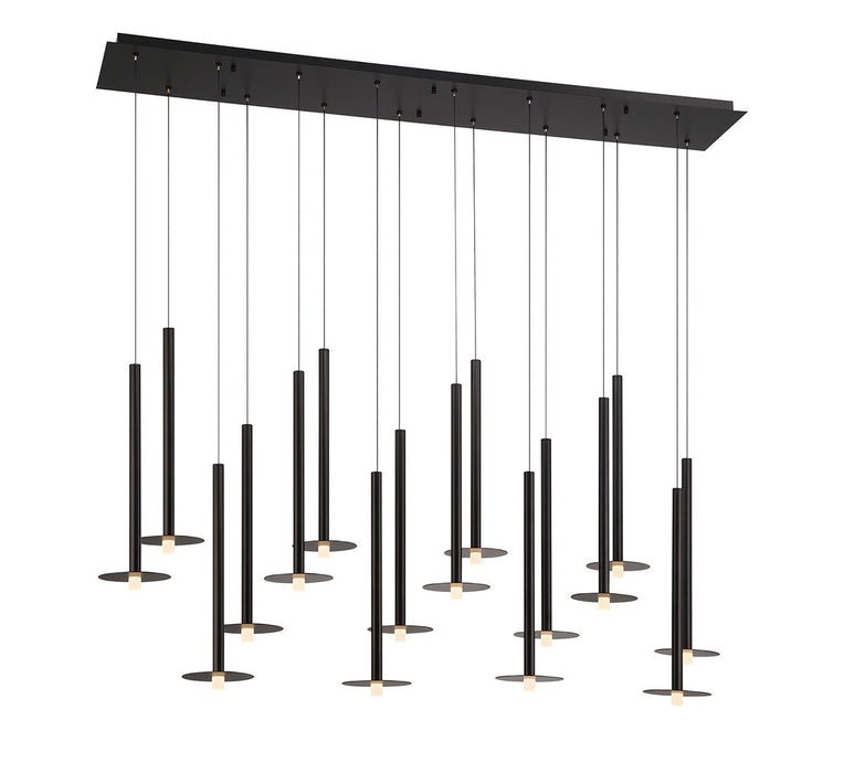 Lib & Co. - 12108-02 - LED Chandelier - Piatto - Matte Black