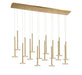 Lib & Co. - 12108-07 - LED Chandelier - Piatto - Plated Brushed Gold