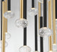 Lib & Co. - 12112-023 - LED Chandelier - Soffio - Matte Black and Brushed Gold
