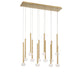 Lib & Co. - 12113-07 - LED Chandelier - Soffio - Plated Brushed Gold