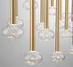 Lib & Co. - 12146-07 - LED Chandelier - Soffio - Plated Brushed Gold