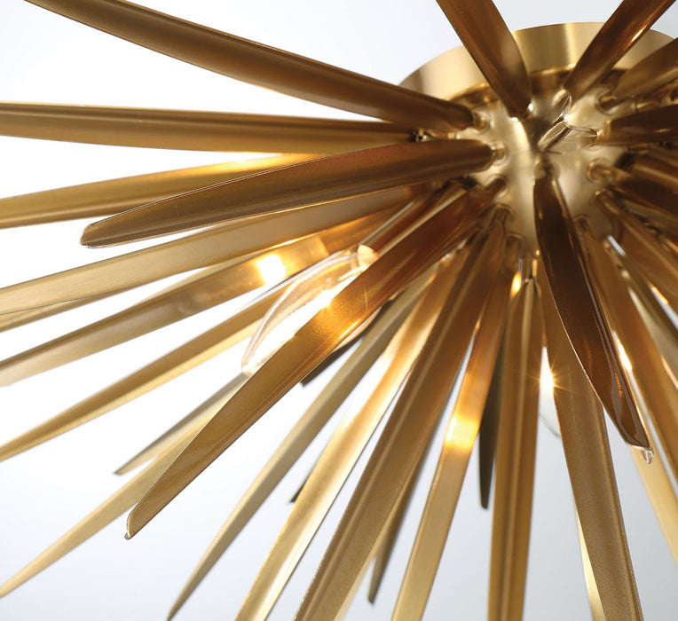 Lib & Co. - 12058-05 - Three Light Ceiling Mount - Trapani - Soft Brass